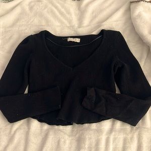 V-Cut Long Sleeve, Black, from Pacsun